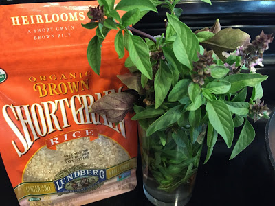 bag of brown rice