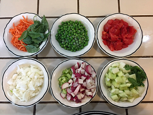 ingredients for Forbidden Rice Salad