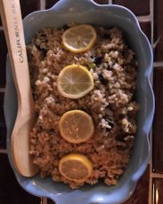 Nutty Lemony Brown Rice