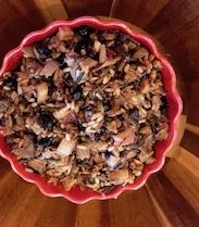 Duck and Rhubarb Wild Rice Pilaf