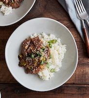 Sesame Beef Rice Bowls